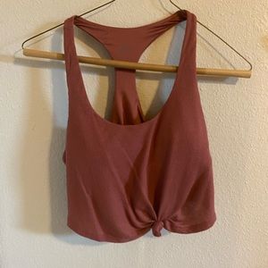 Alo Cropped Padded Workout Tank Top